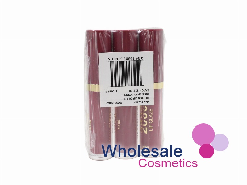 9 x Max Factor X 2000 Calorie Lip Glaze - 105 BERRY SORBET